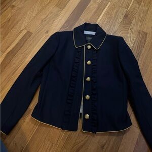 J. Crew  Navy blazer with Gold Accents